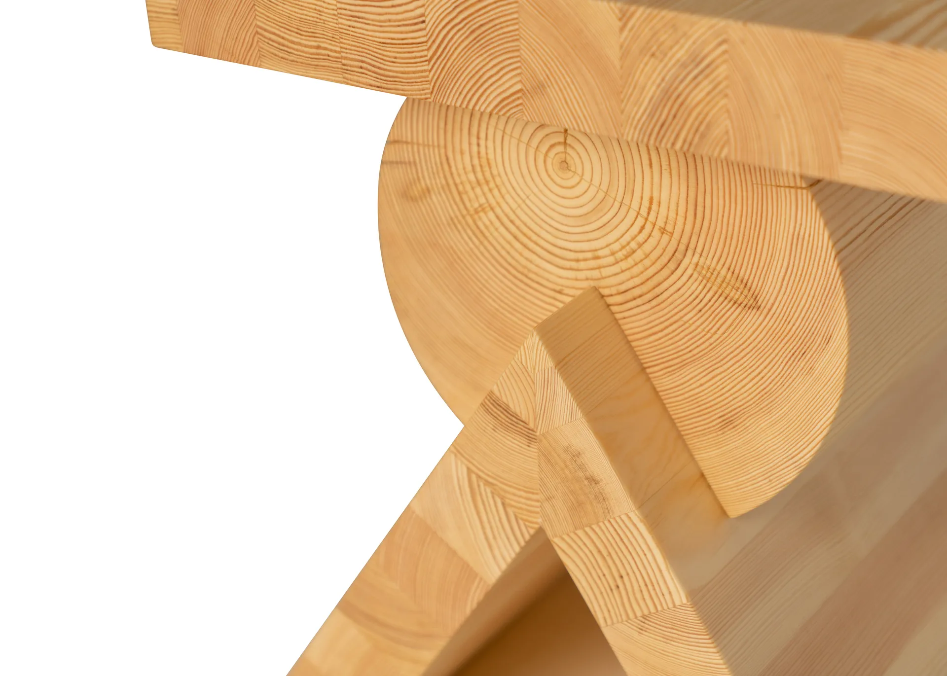 006 AA Side Table Beistelltisch, Matt geölte Kiefer, 40x40x45 cm Vaarnii