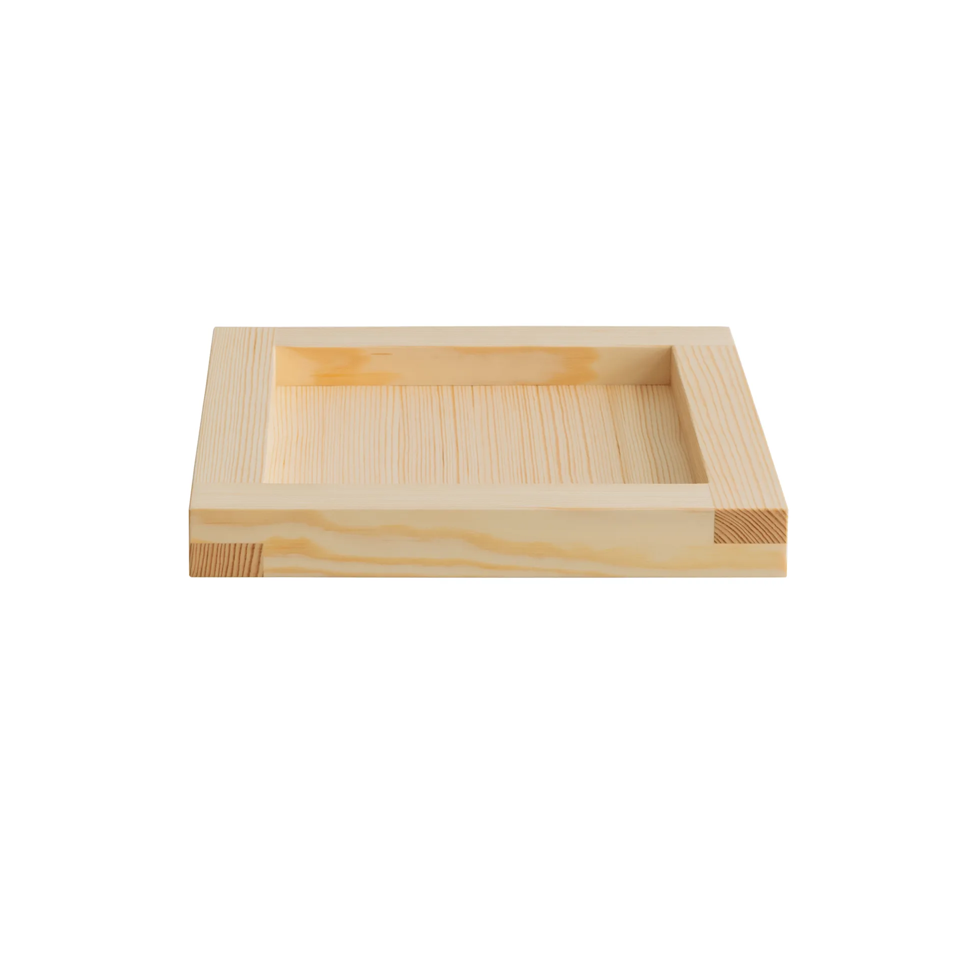 009 Tray Tablett, Ölgewachste Kiefer, 33x33x6 cm Vaarnii