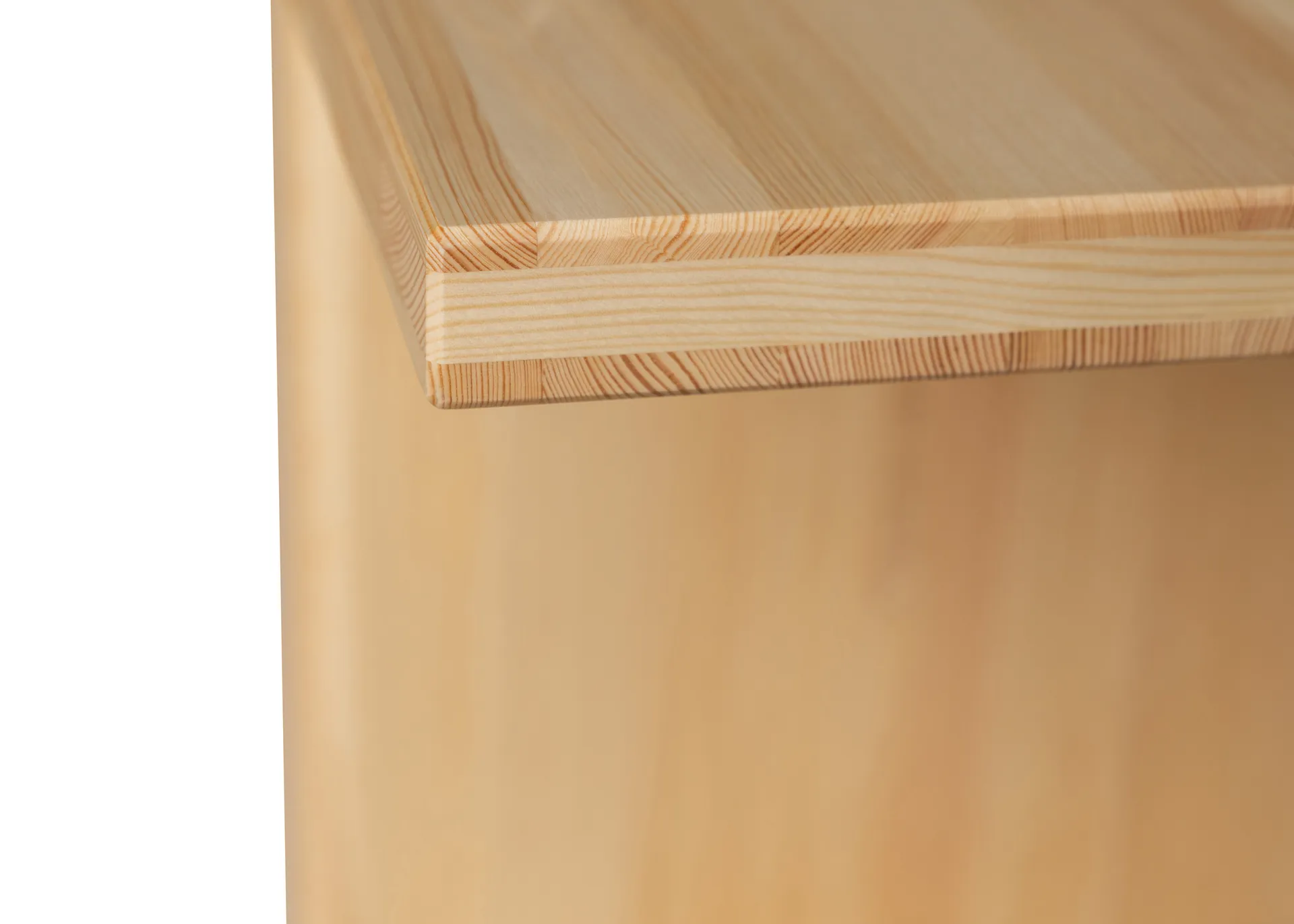 012 Kolmio Bench Bank, Matt geölwachsende Kiefer, 227x42x45 cm Vaarnii