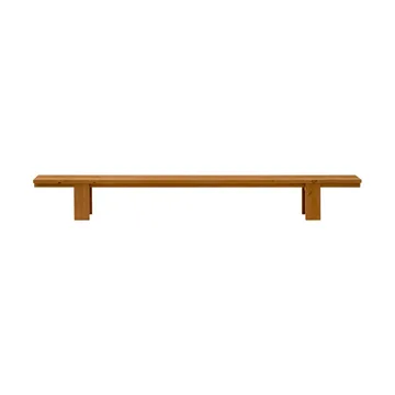 013 Osa Outdoor Bench Bank - Thermobehandeltes Kiefernholz, 333x37x49 cm - Vaarnii