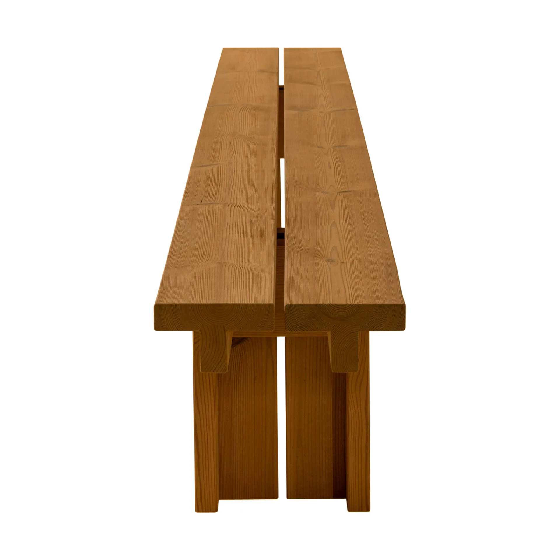 013 Osa Outdoor Bench Bank, Thermobehandeltes Kiefernholz, 333x37x49 cm Vaarnii