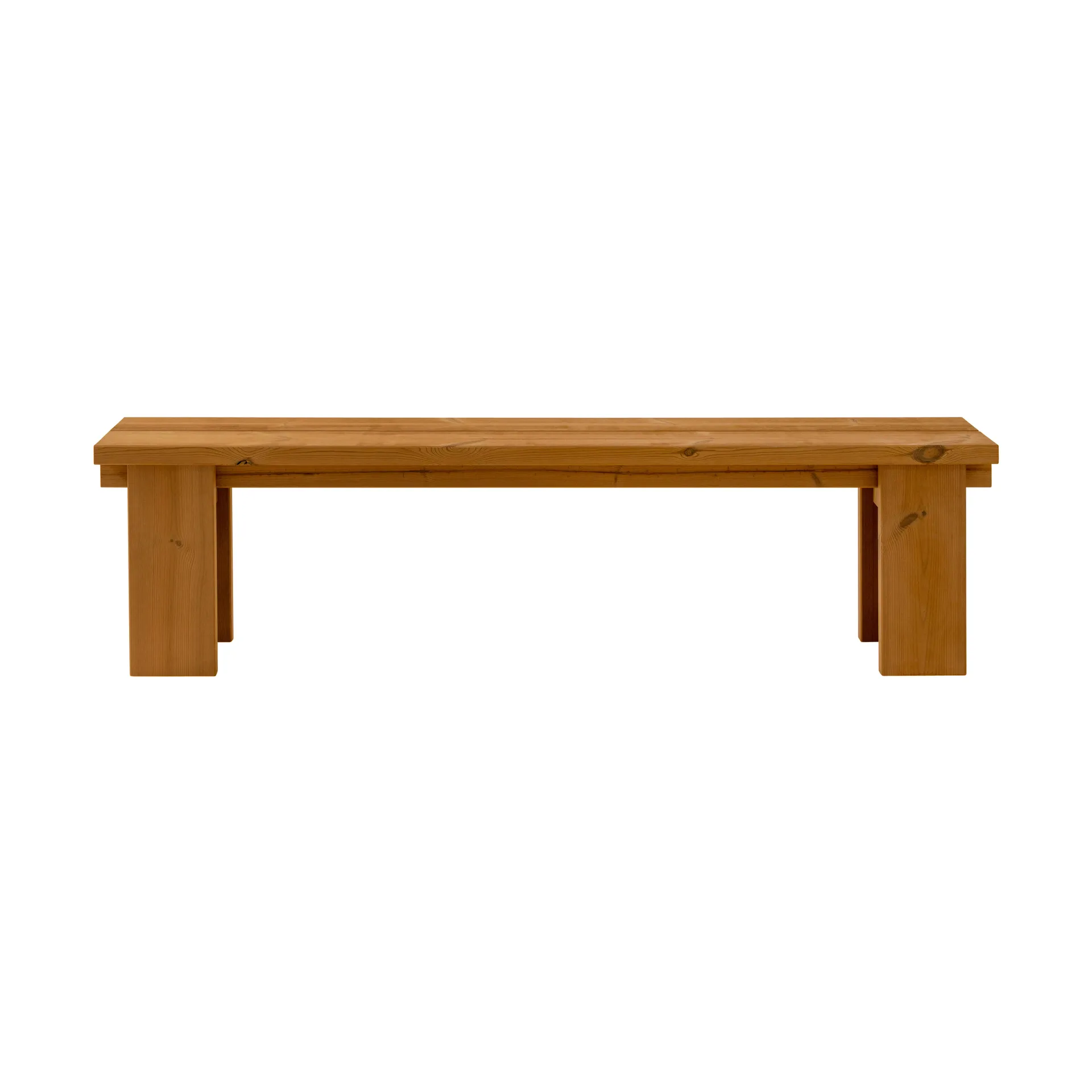 013 Osa Outdoor Bench Bank, Wärmebehandeltes Kiefernholz, 182x37x49 cm Vaarnii