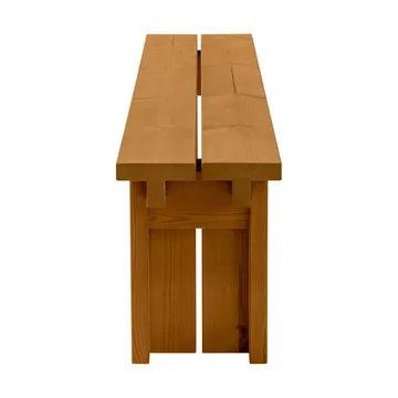 013 Osa Outdoor Bench Bank - Wärmebehandeltes Kiefernholz, 182x37x49 cm - Vaarnii