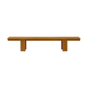013 Osa Outdoor Bench Bank - Wärmebehandeltes Kiefernholz, 270x37x49 cm - Vaarnii