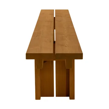013 Osa Outdoor Bench Bank - Wärmebehandeltes Kiefernholz, 270x37x49 cm - Vaarnii