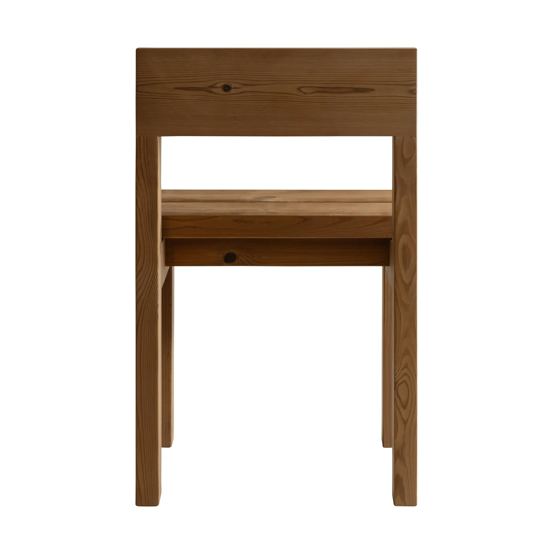 013 Osa Outdoor Dining Chair Stuhl, Matt geöltes Wachs-Kiefernholz Vaarnii