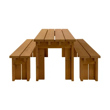 013 Osa Outdoor Table Tisch - Thermisch behandeltes Kiefernholz, 182x75x78 cm - Vaarnii
