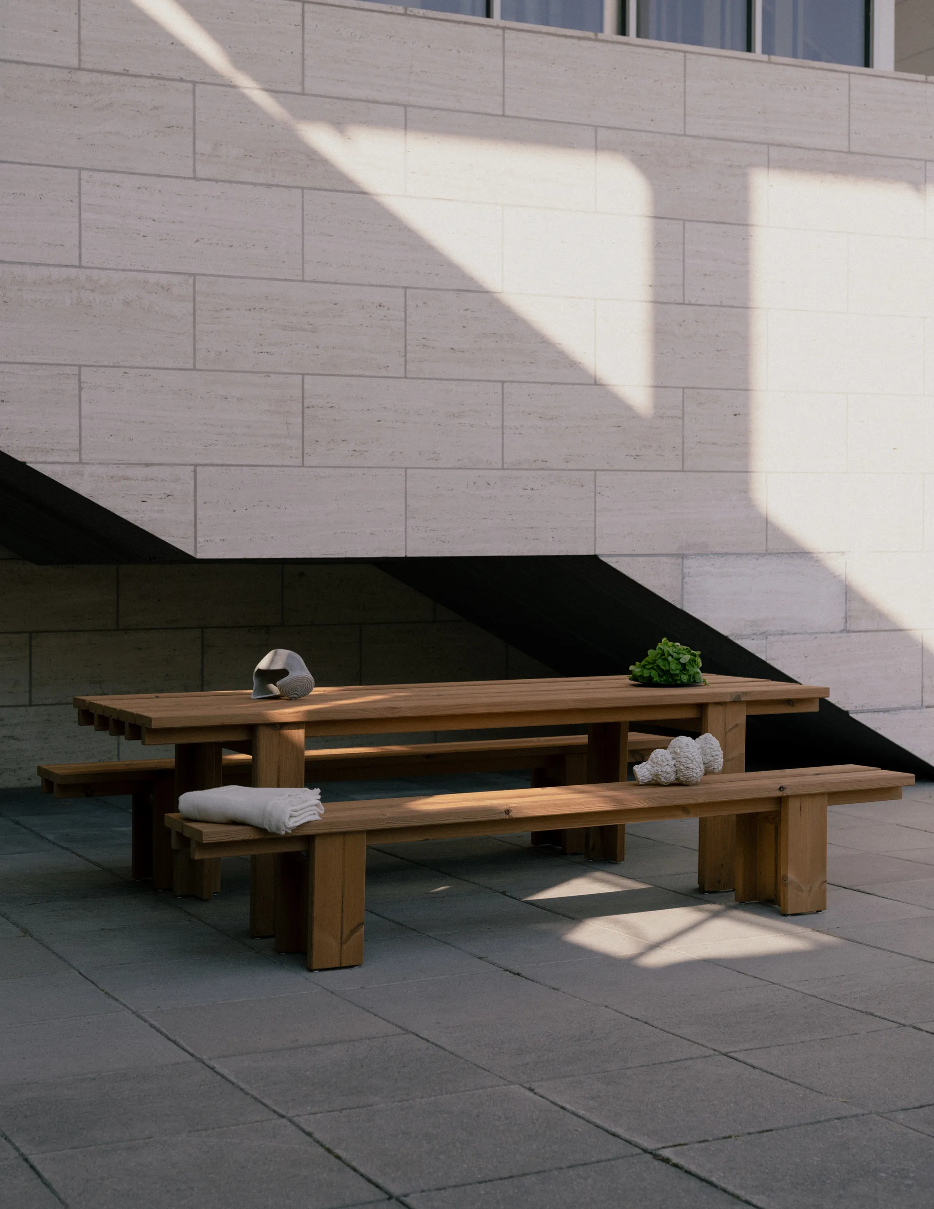 013 Osa Outdoor Table Tisch, Thermisch behandeltes Kiefernholz, 182x75x78 cm Vaarnii