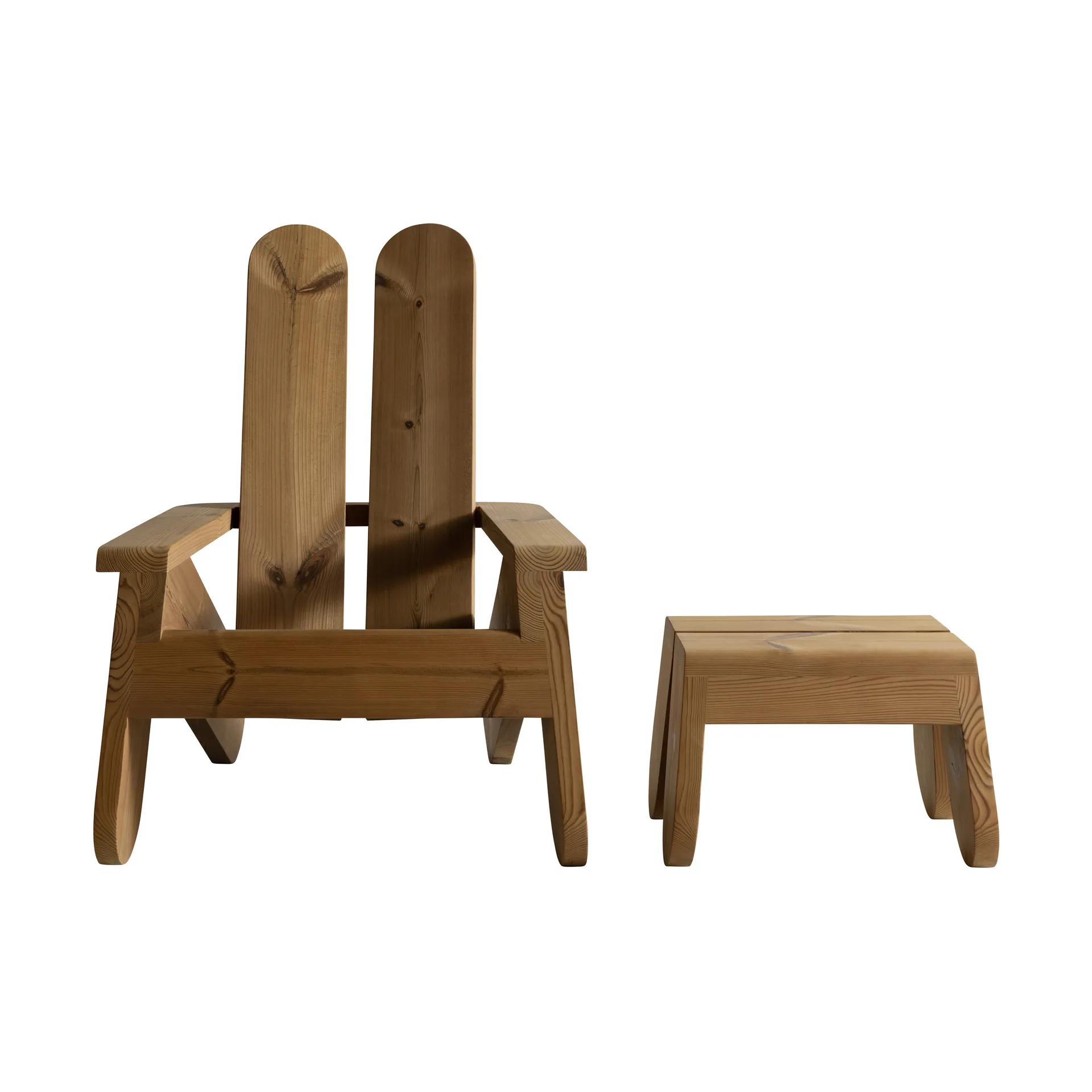 015 Peace Outdoor Foot Stool Fußhocker Outdoor-Pouf, Thermobehandelte Kiefer Vaarnii