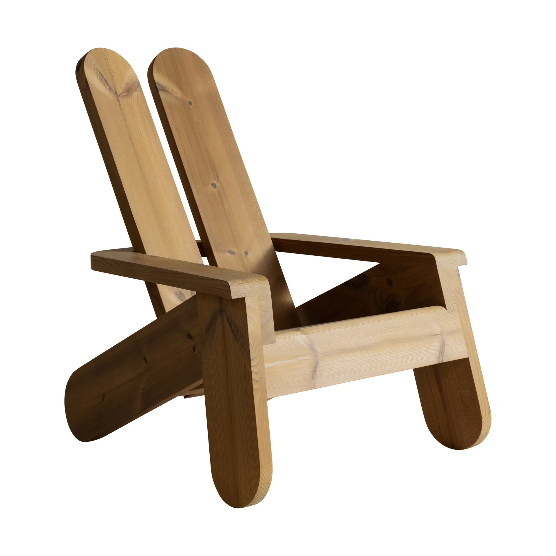 015 Peace Outdoor Lounge Chair Loungesessel, Thermobehandelte Kiefer Vaarnii