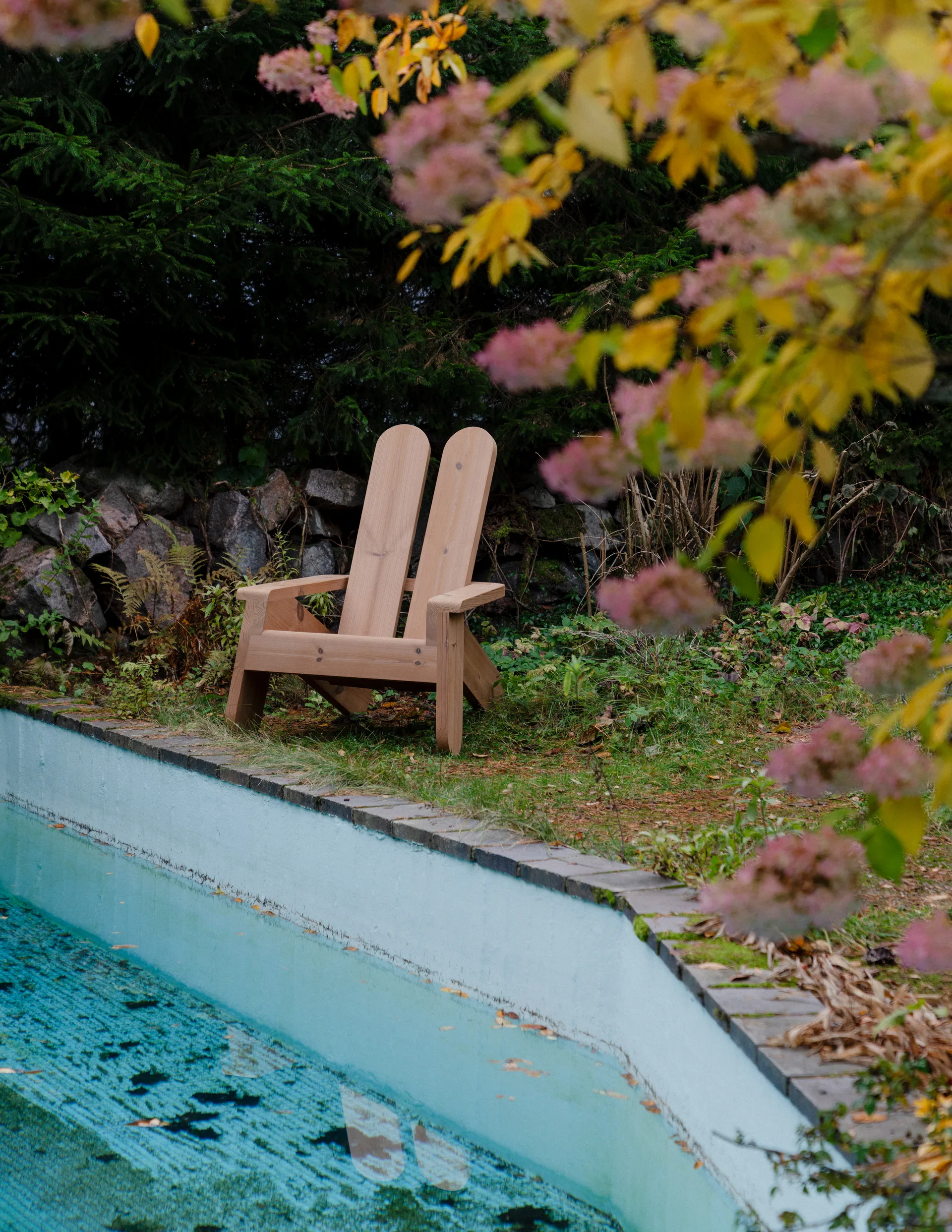 015 Peace Outdoor Lounge Chair Loungesessel, Thermobehandelte Kiefer Vaarnii