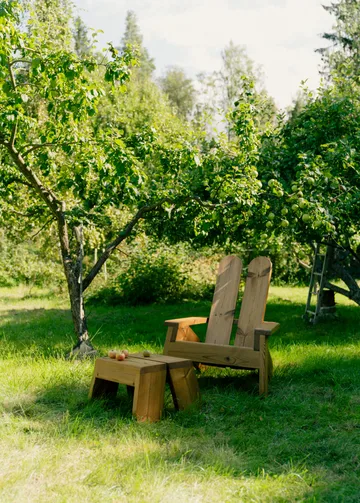 015 Peace Outdoor Lounge Chair Loungesessel - Thermobehandelte Kiefer - Vaarnii