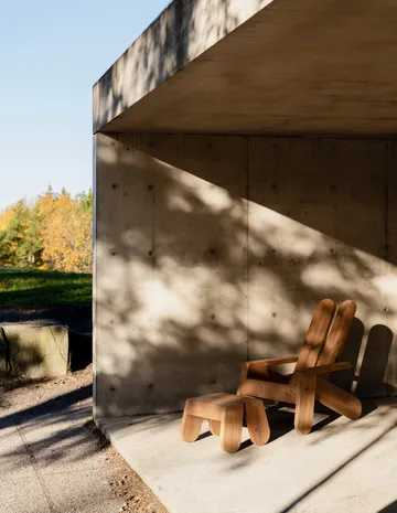 015 Peace Outdoor Lounge Chair Loungesessel - Thermobehandelte Kiefer - Vaarnii