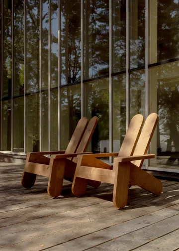 015 Peace Outdoor Lounge Chair Loungesessel - Thermobehandelte Kiefer - Vaarnii