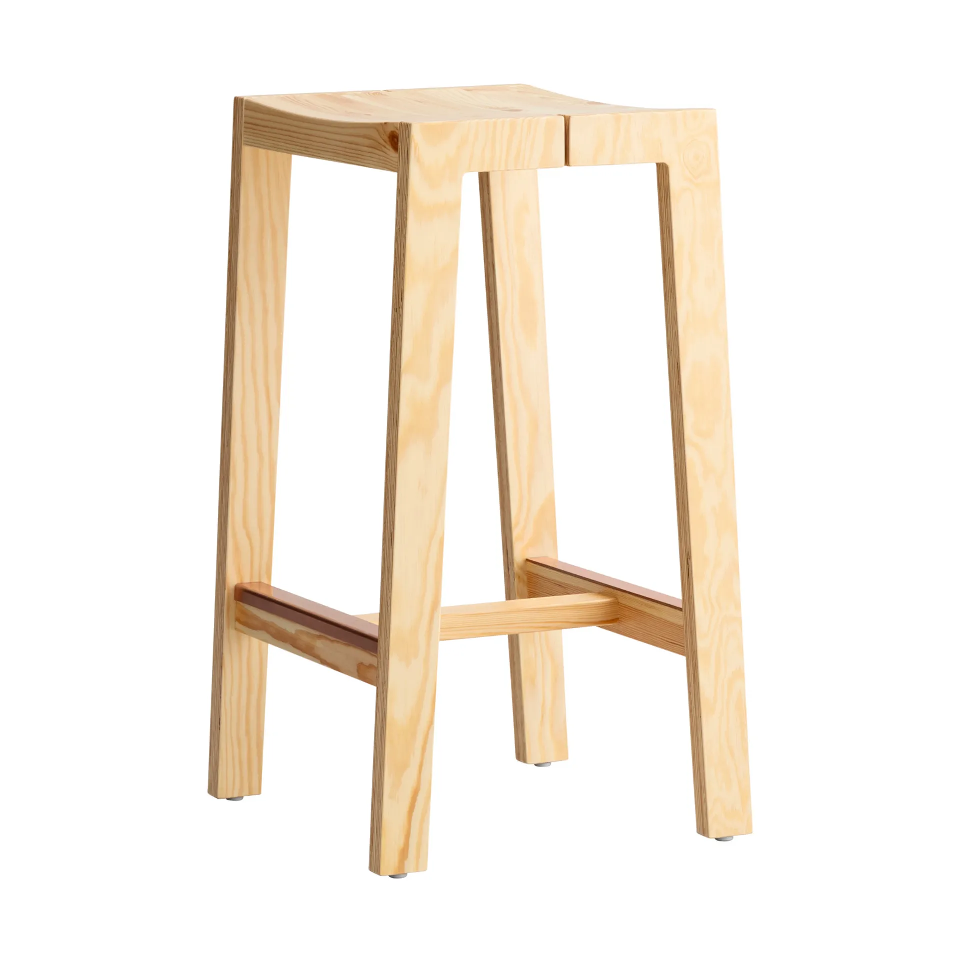 016 Maasto Bar Stool Barhocker, Matt geölwachsbehandelte Kiefer, 65 cm Vaarnii