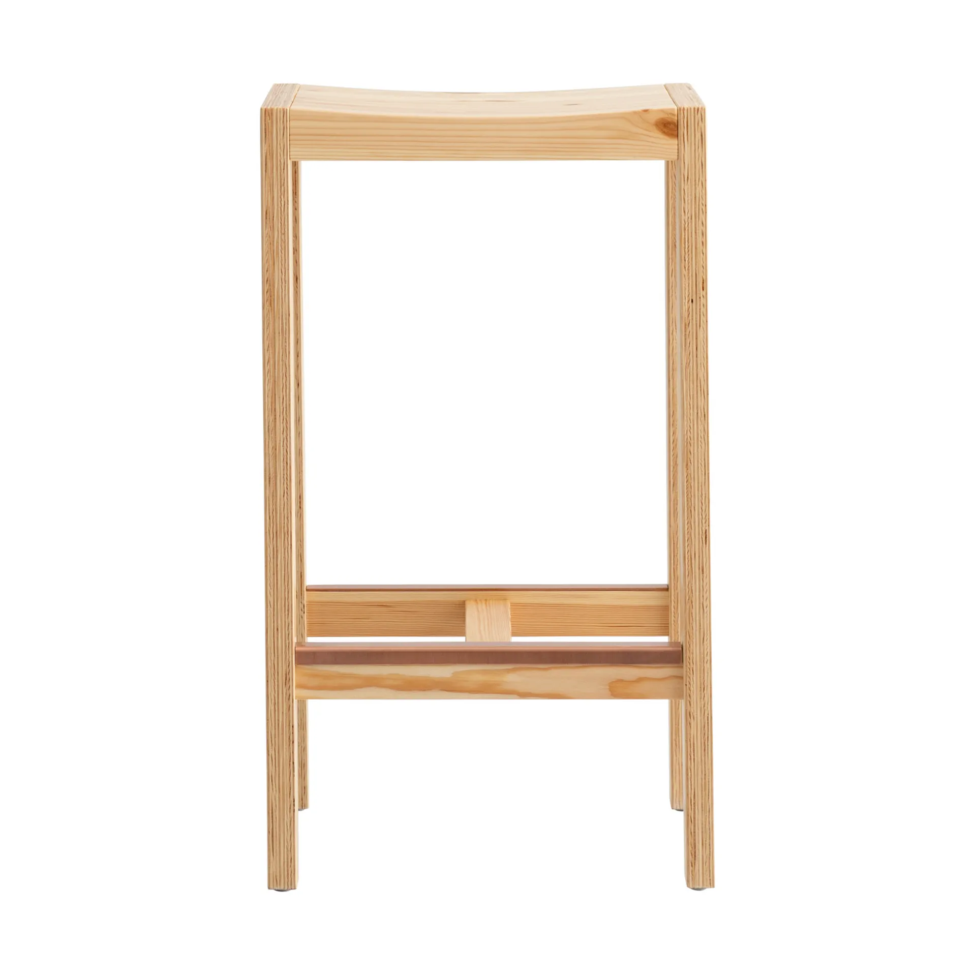 016 Maasto Bar Stool Barhocker, Matt geölwachsbehandelte Kiefer, 65 cm Vaarnii