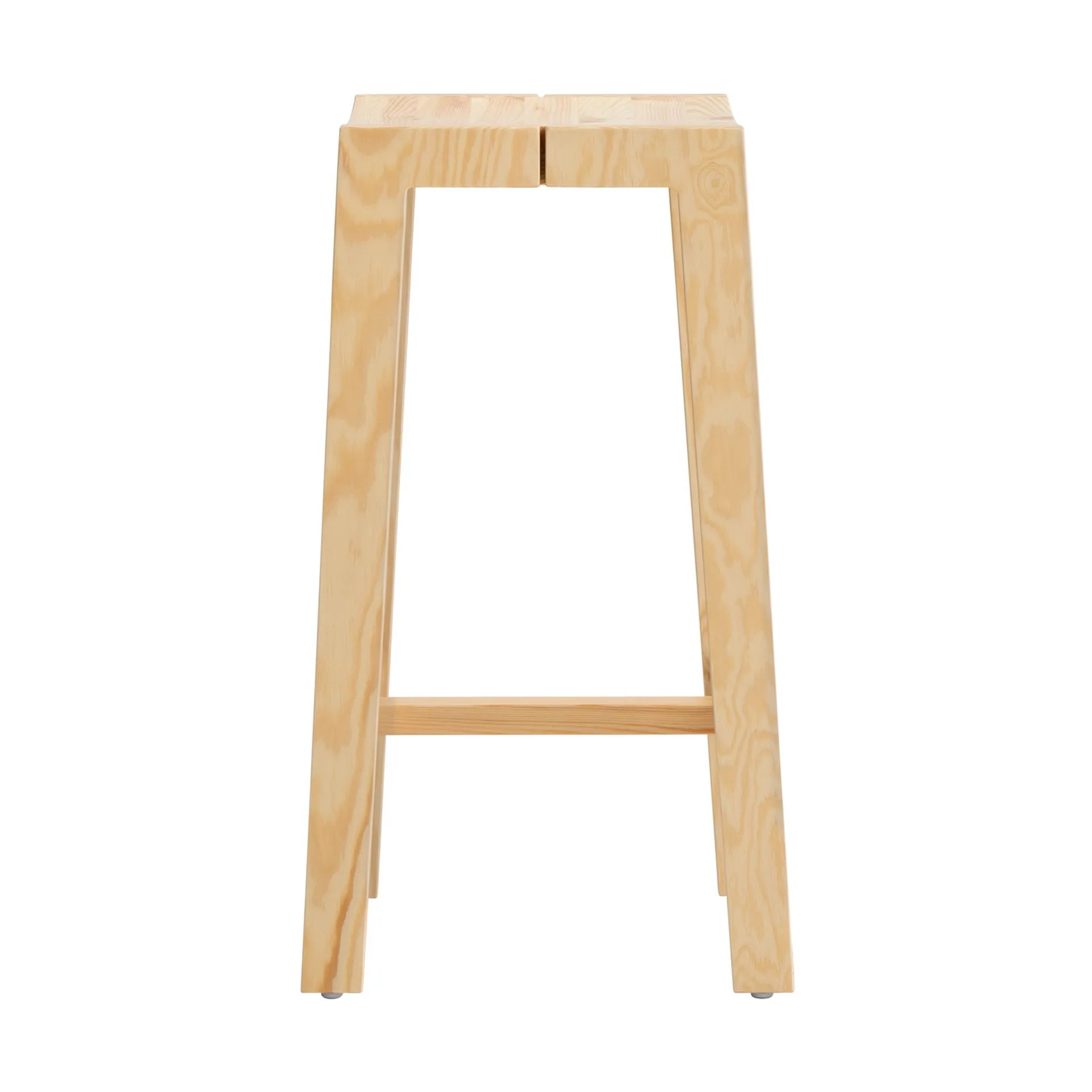 016 Maasto Bar Stool Barhocker, Matt geölwachsbehandelte Kiefer, 65 cm Vaarnii