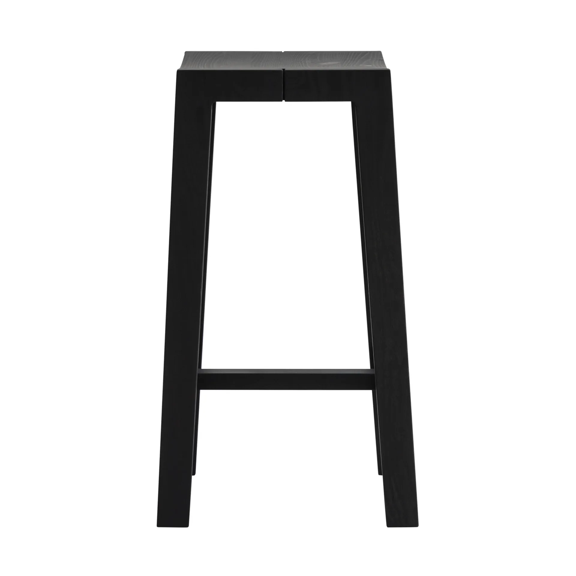 016 Maasto Bar Stool Barhocker, Schwarz gebeizte Kiefer, 65 cm Vaarnii