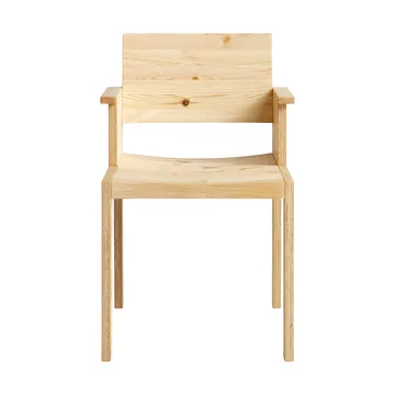 016 Maasto Dining Armchair Armlehnstuhl - Matt geöltes Wachs-Kiefernholz - Vaarnii