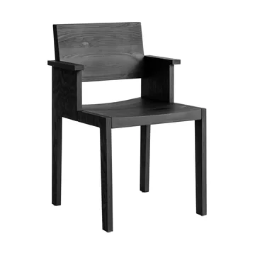 016 Maasto Dining Armchair Armlehnstuhl - Schwarz gebeizte Kiefer - Vaarnii