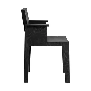 016 Maasto Dining Armchair Armlehnstuhl - Schwarz gebeizte Kiefer - Vaarnii