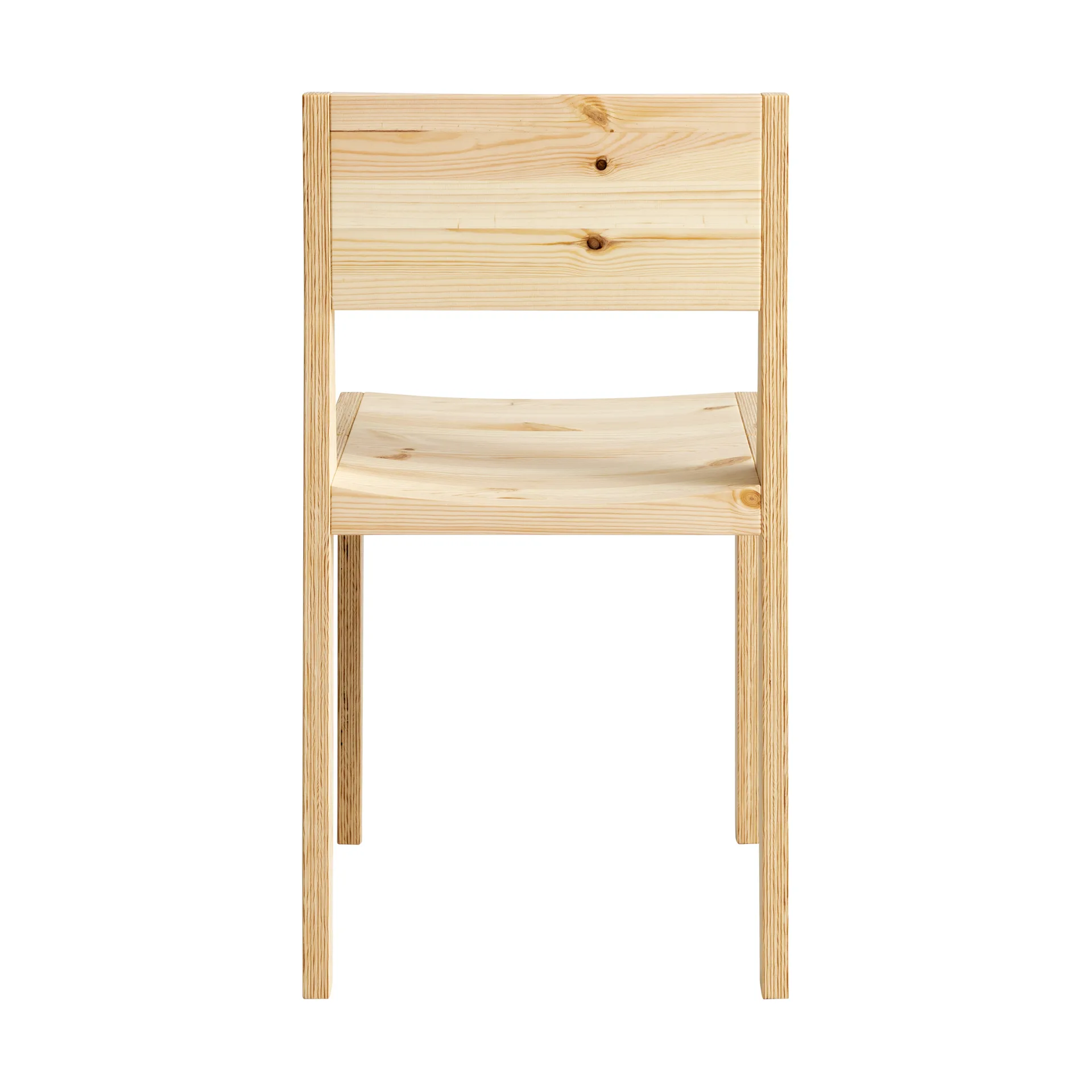 016 Maasto Dining Chair Stuhl, Matt geöltes Wachs-Kiefernholz Vaarnii