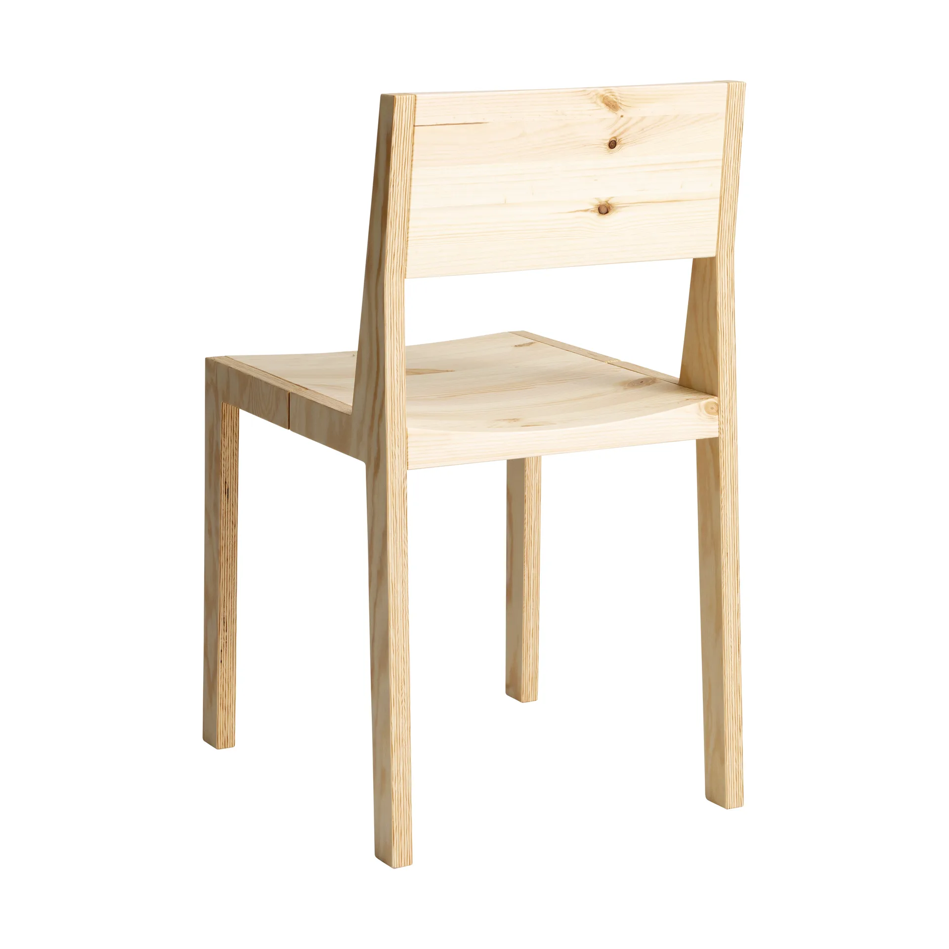 016 Maasto Dining Chair Stuhl, Matt geöltes Wachs-Kiefernholz Vaarnii