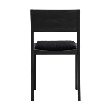 016 Maasto Dining Chair Stuhl - Schwarz gebeizte Kiefer, gepolsterter Sitz schwarz - Vaarnii