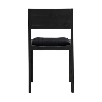 016 Maasto Dining Chair Stuhl - Schwarz gebeizte Kiefer, Vorderseite mit schwarzem Bezug - Vaarnii