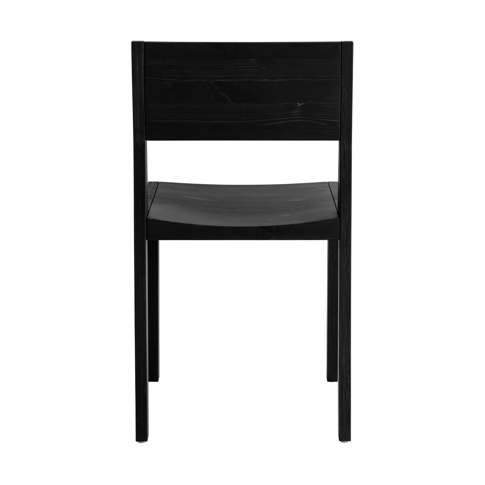 016 Maasto Dining Chair Stuhl, Schwarz gebeizte Kiefer Vaarnii