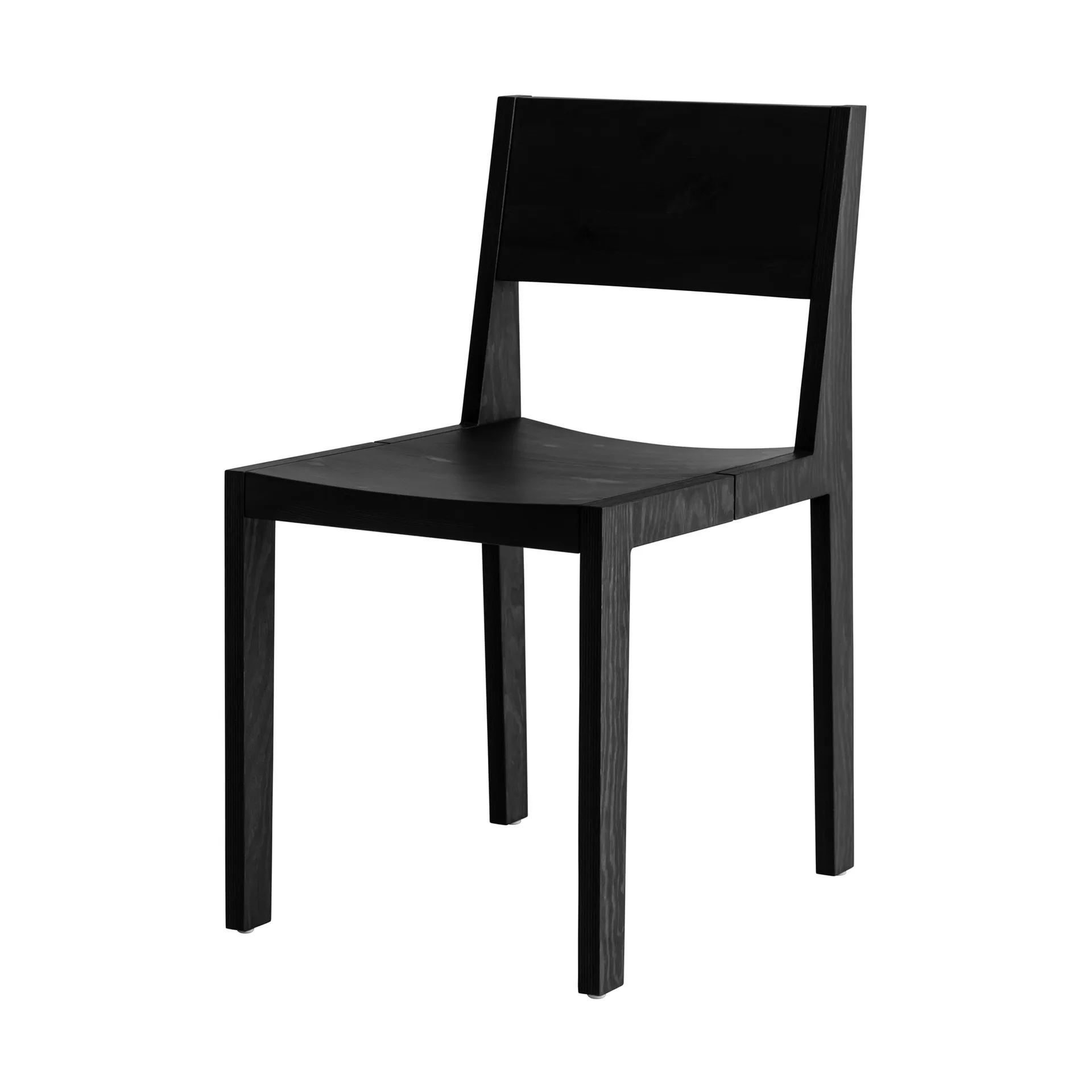 016 Maasto Dining Chair Stuhl, Schwarz gebeizte Kiefer Vaarnii