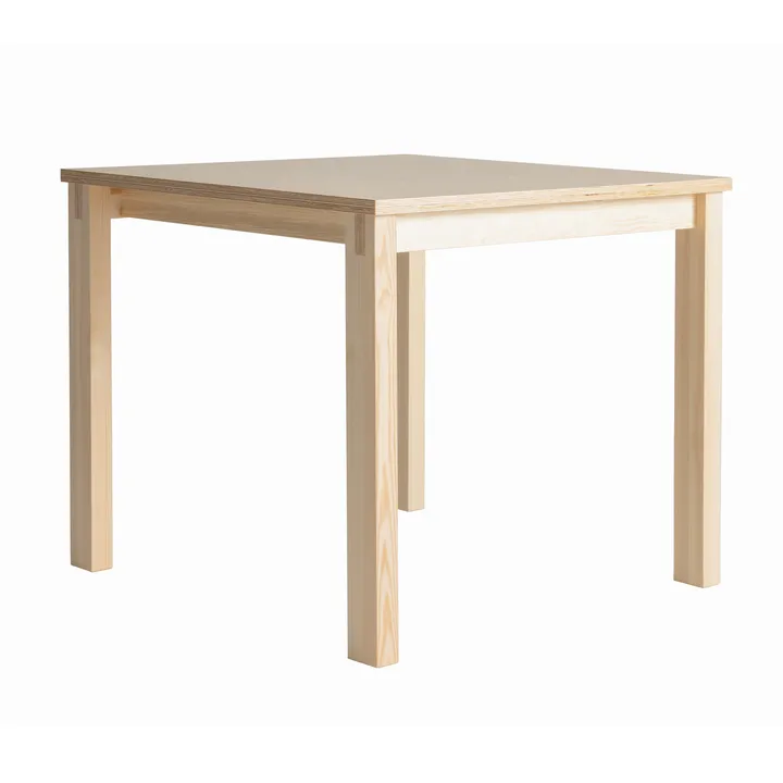 016 Maasto Table Tisch - Matt geöltes Wachs-Kiefernholz, 90x90x75 cm - Vaarnii