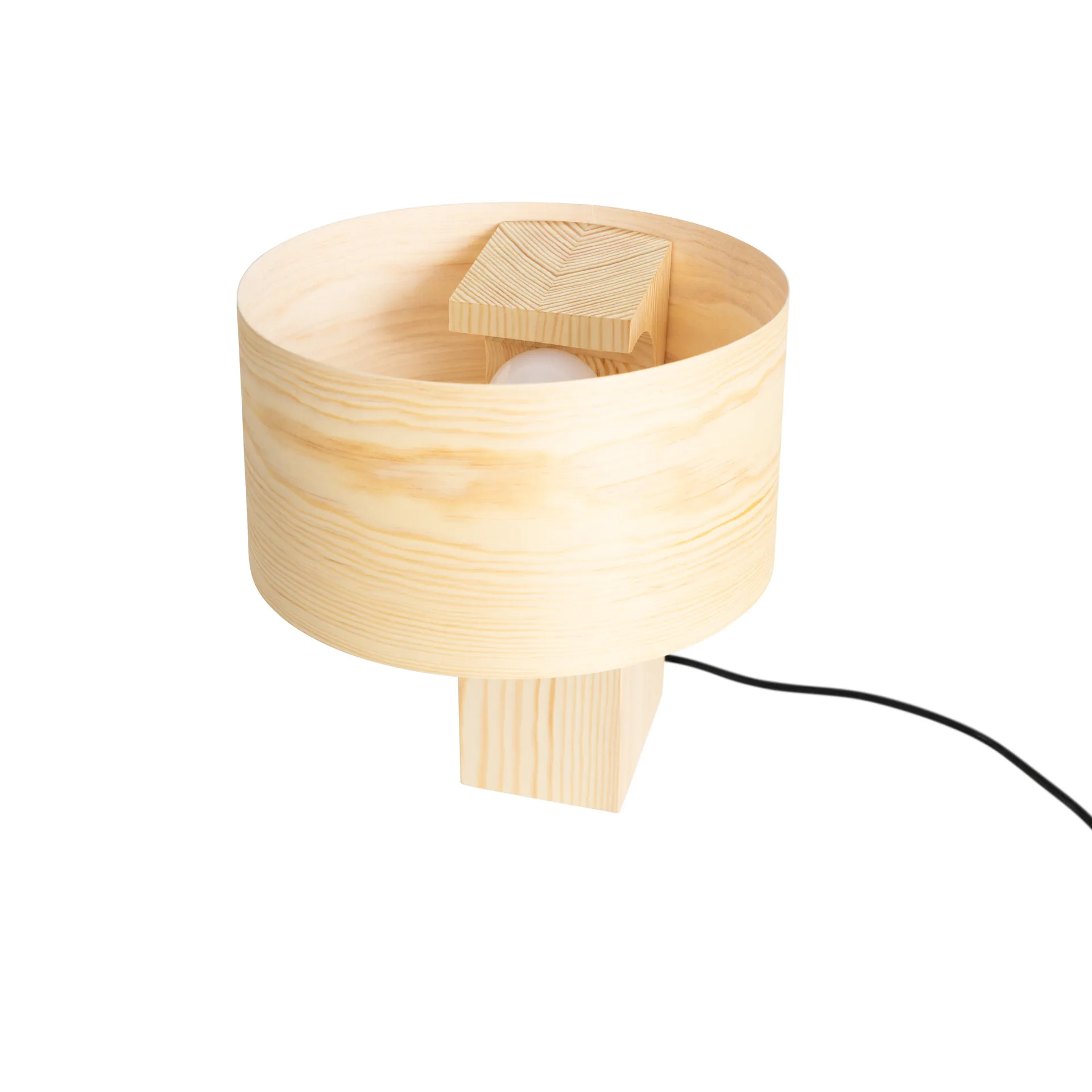 018 Hoop Table Lamp Tischleuchte, Matt geölte Kiefer, 34 cm Vaarnii