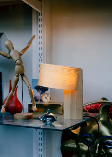 018 Hoop Table Lamp Tischleuchte - Matt geölte Kiefer, 34 cm - Vaarnii