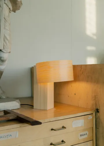 018 Hoop Table Lamp Tischleuchte - Matt geölte Kiefer, 34 cm - Vaarnii