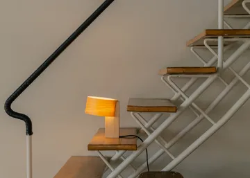 018 Hoop Table Lamp Tischleuchte - Matt geölte Kiefer, 34 cm - Vaarnii