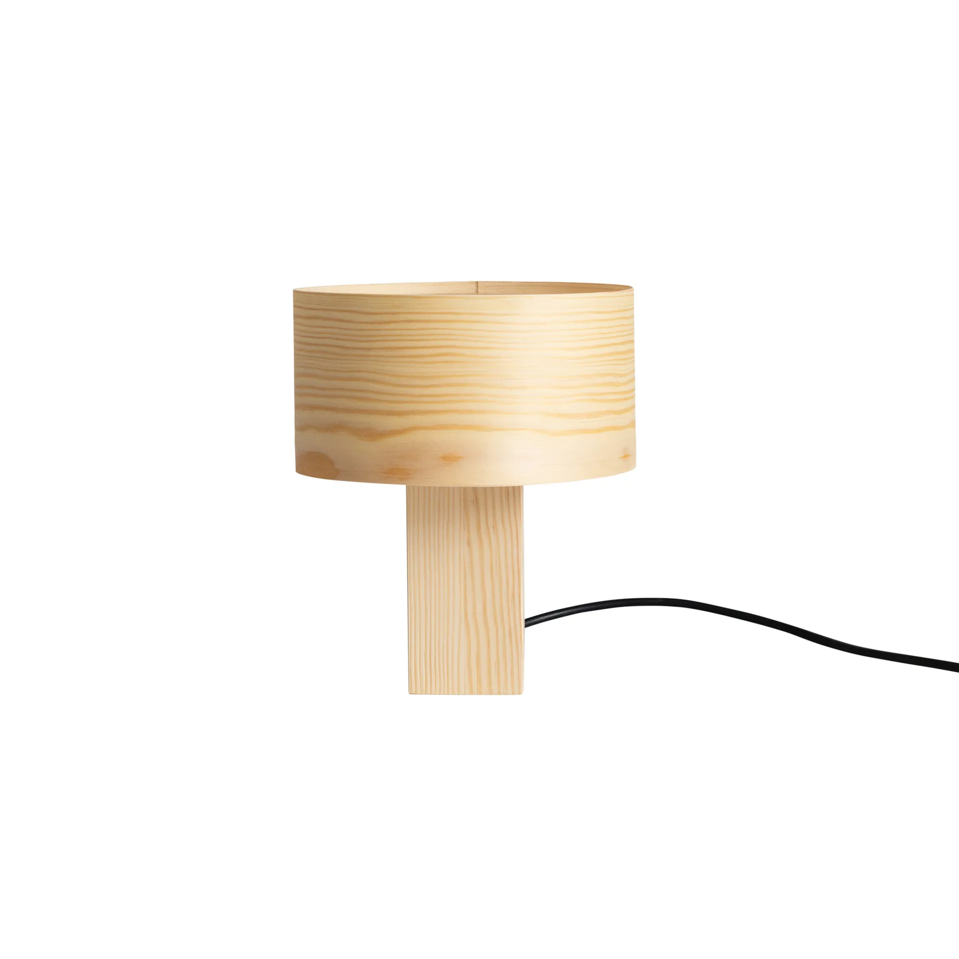 018 Hoop Table Lamp Tischleuchte, Matt geöltes Wachs-Kiefernholz, 23 cm Vaarnii