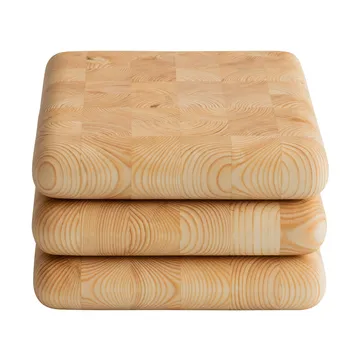 019 Syy Chopping Board Schneidebrett - Paraffinölbehandelt Kiefer, Medium 26x35x5 cm - Vaarnii