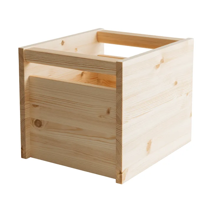 020 Koppa Crate Aufbewahrungsbox - Ölgewachste Kiefer, large 38x43x36 cm - Vaarnii