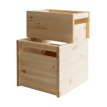 020 Koppa Crate Aufbewahrungsbox - Ölgewachste Kiefer, large 38x43x36 cm - Vaarnii