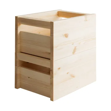 020 Koppa Crate Aufbewahrungsbox - Ölgewachste Kiefer, small 29x43x22 cm - Vaarnii