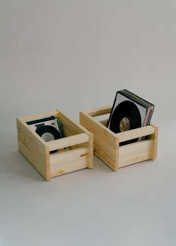 020 Koppa Crate Aufbewahrungsbox - Ölgewachste Kiefer, small 29x43x22 cm - Vaarnii