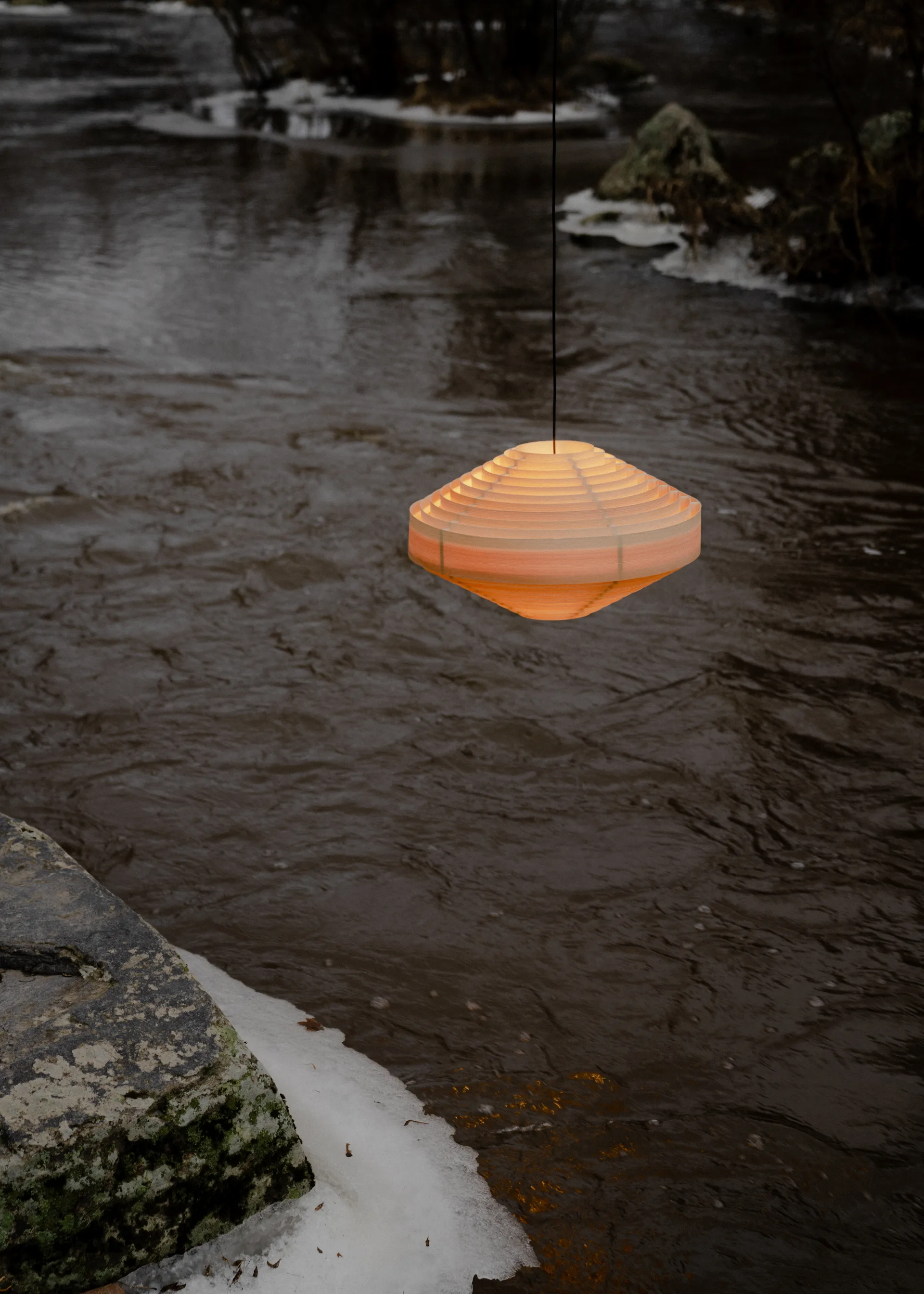 1001 Hans Pendant Pendelleuchte, Matt geölte Kiefer, Ø38 cm Vaarnii