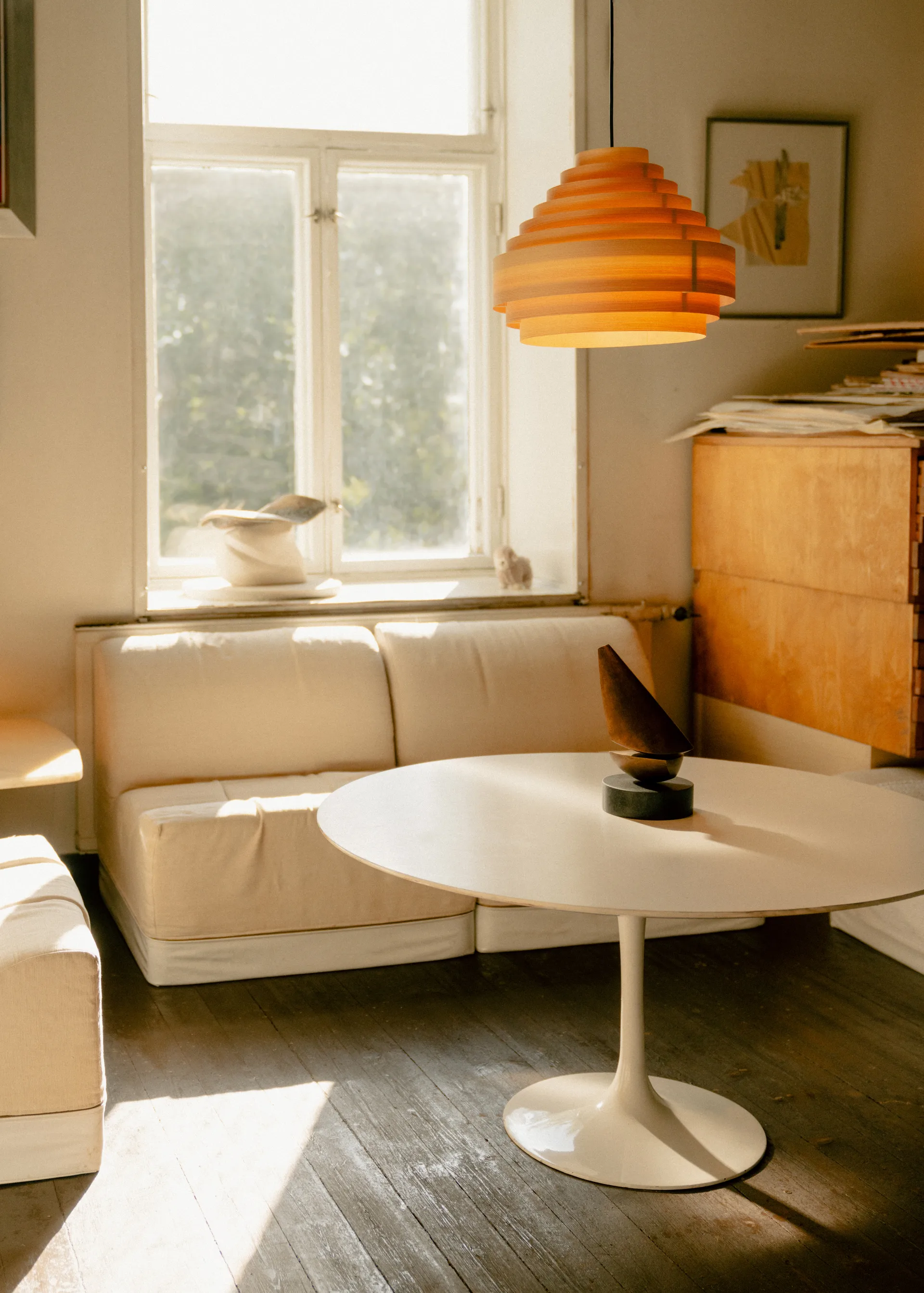 1001 Hans Pendant Pendelleuchte, Matt geölte Kiefer, Ø38 cm Vaarnii