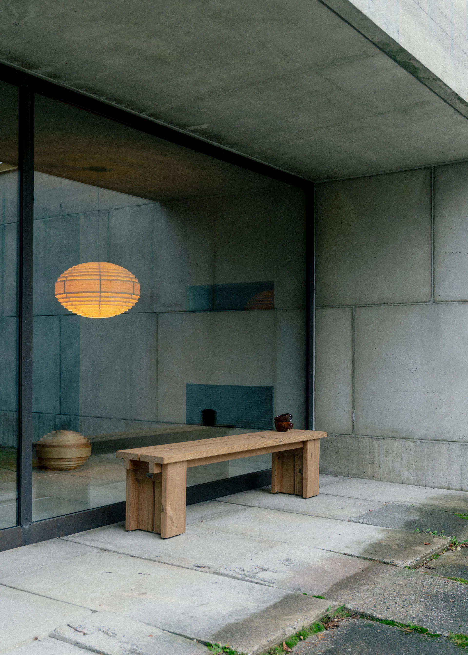 1002 Hans Pendant Pendelleuchte, Matt geölte Fichte, Ø46 cm Vaarnii