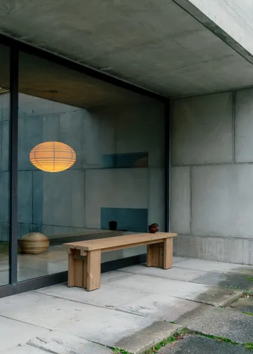 1002 Hans Pendant Pendelleuchte - Matt geölte Fichte, Ø46 cm - Vaarnii