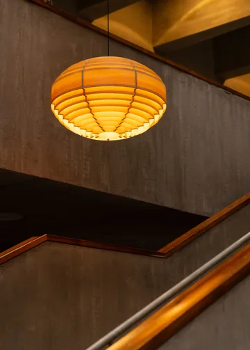 1002 Hans Pendant Pendelleuchte - Matt geölte Kiefer, XL Ø70 cm - Vaarnii