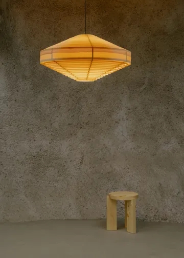 1003 Hans Pendant Pendelleuchte - Matt geöltes Wachs-Kiefernholz, XL Ø90 cm - Vaarnii