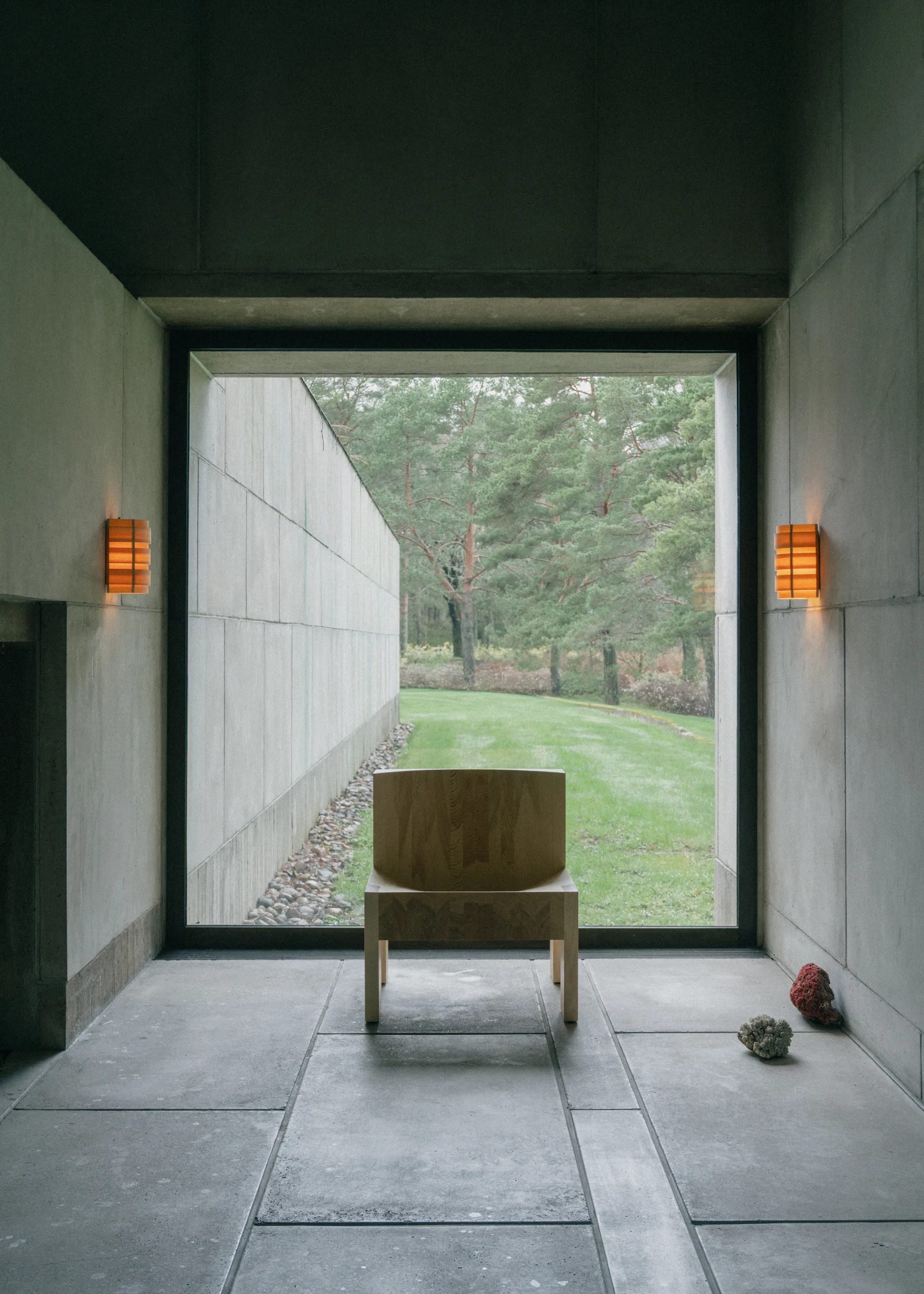 1004 Hans Wandleuchte, Matt ölgewachste Kiefer, 16x24 cm Vaarnii