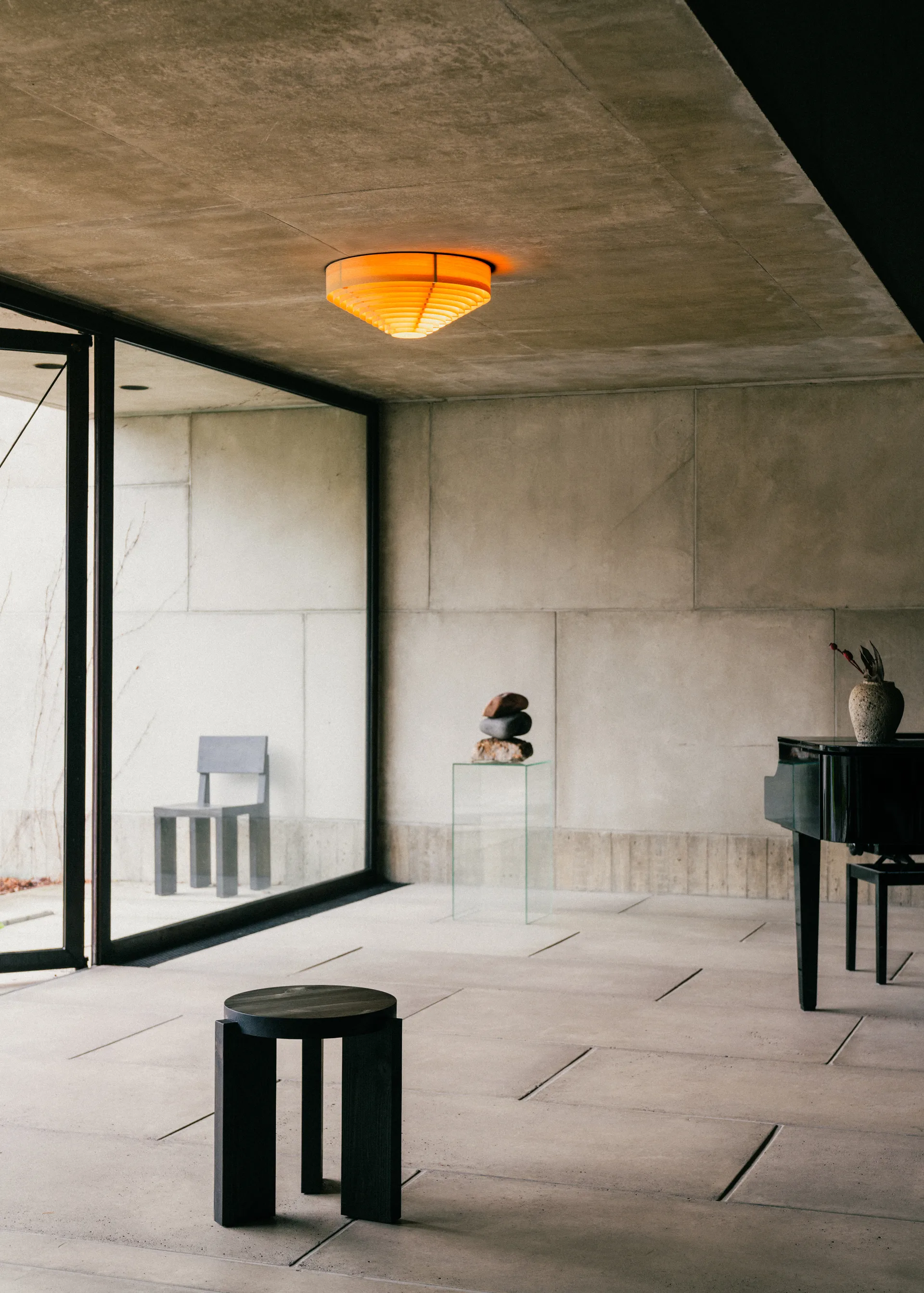 1005 Hans Ceiling Light Deckenleuchte, Matt geölte Kiefer, Ø42 cm Vaarnii